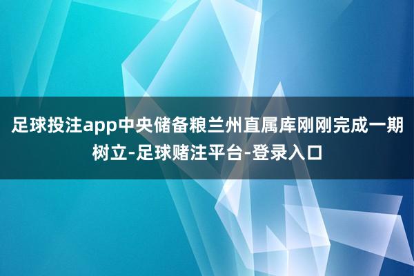 足球投注app中央储备粮兰州直属库刚刚完成一期树立-足球赌注平台-登录入口