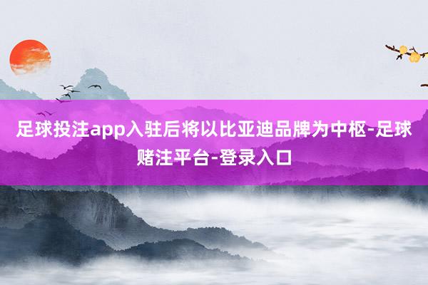 足球投注app入驻后将以比亚迪品牌为中枢-足球赌注平台-登录入口