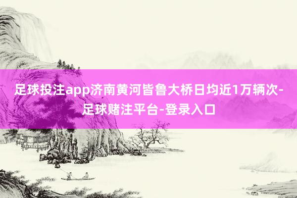 足球投注app济南黄河皆鲁大桥日均近1万辆次-足球赌注平台-登录入口