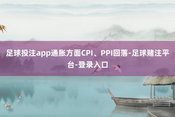 足球投注app通胀方面CPI、PPI回落-足球赌注平台-登录入口