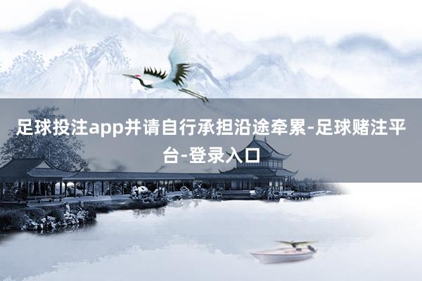 足球投注app并请自行承担沿途牵累-足球赌注平台-登录入口