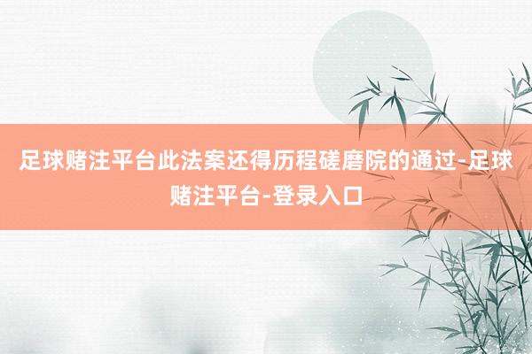 足球赌注平台此法案还得历程磋磨院的通过-足球赌注平台-登录入口